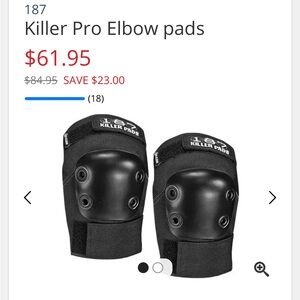 187 Killer Pads - Skateboarding/Inline skating elbow pads BNIB size Medium